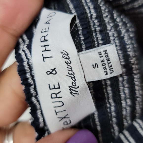 Madewell Texture & Thread Smocked Peplum Tank Top - Picture 7 of 7